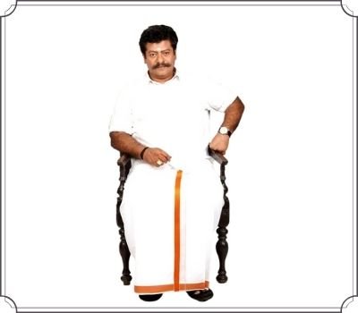 Raj Kiran in Veshti in the Movie Sandai Kozhi