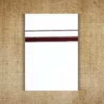 White Single Dhoti with Maroon Border – Normal Bleach
